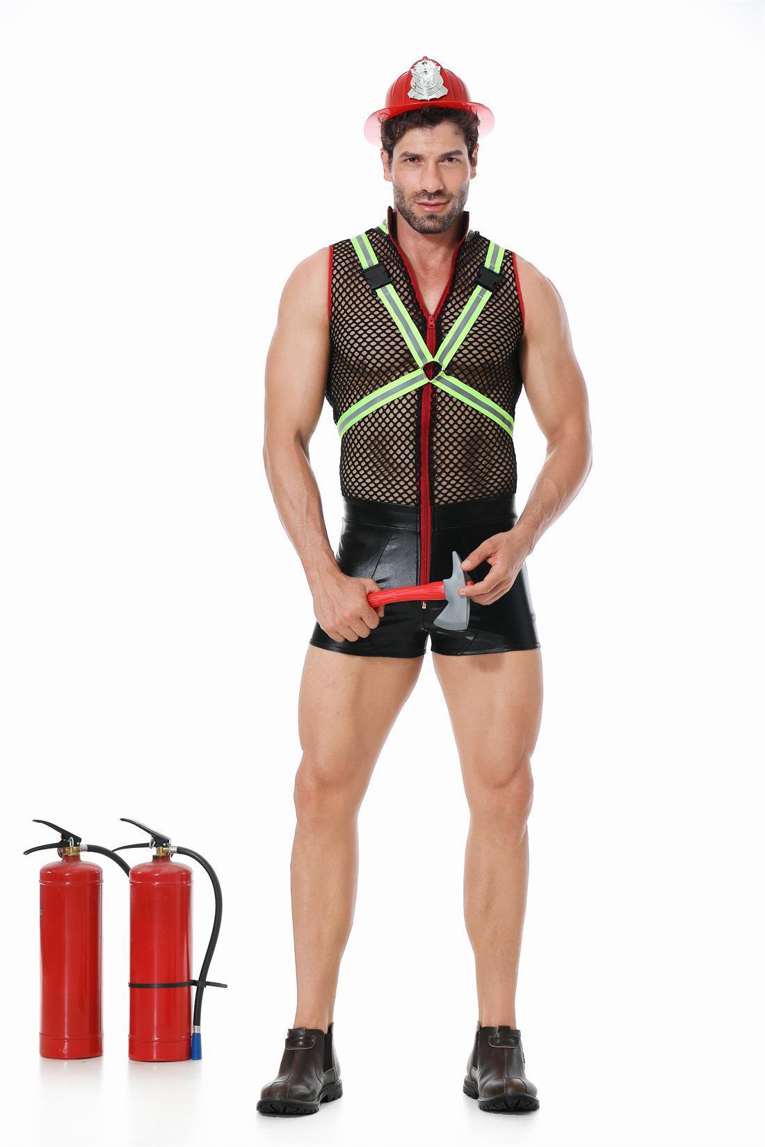 Men's Firefighter Role Costume