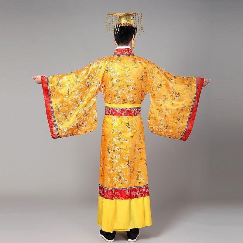 Ancient Costume Of Emperor Of Tang Dynasty Ancient Dragon Robe Of Emperor Wu