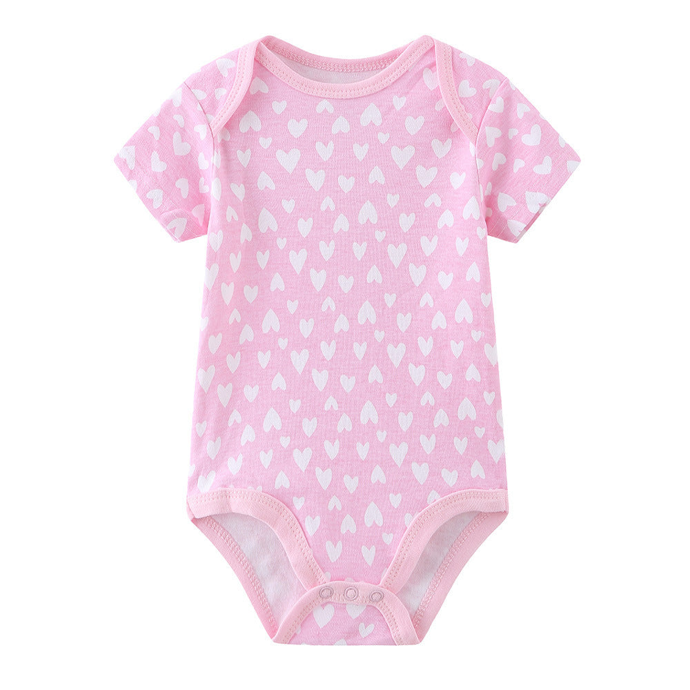 Baby Short Sleeve Triangle Bodysuit Set