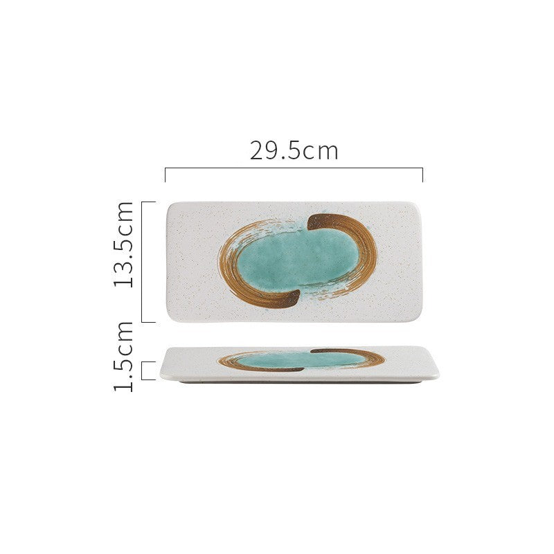 New Rectangular Ceramic Japanese Sushi Platter