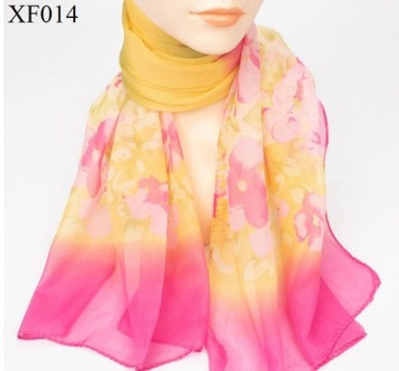 Print Chiffon Scarf Shawl