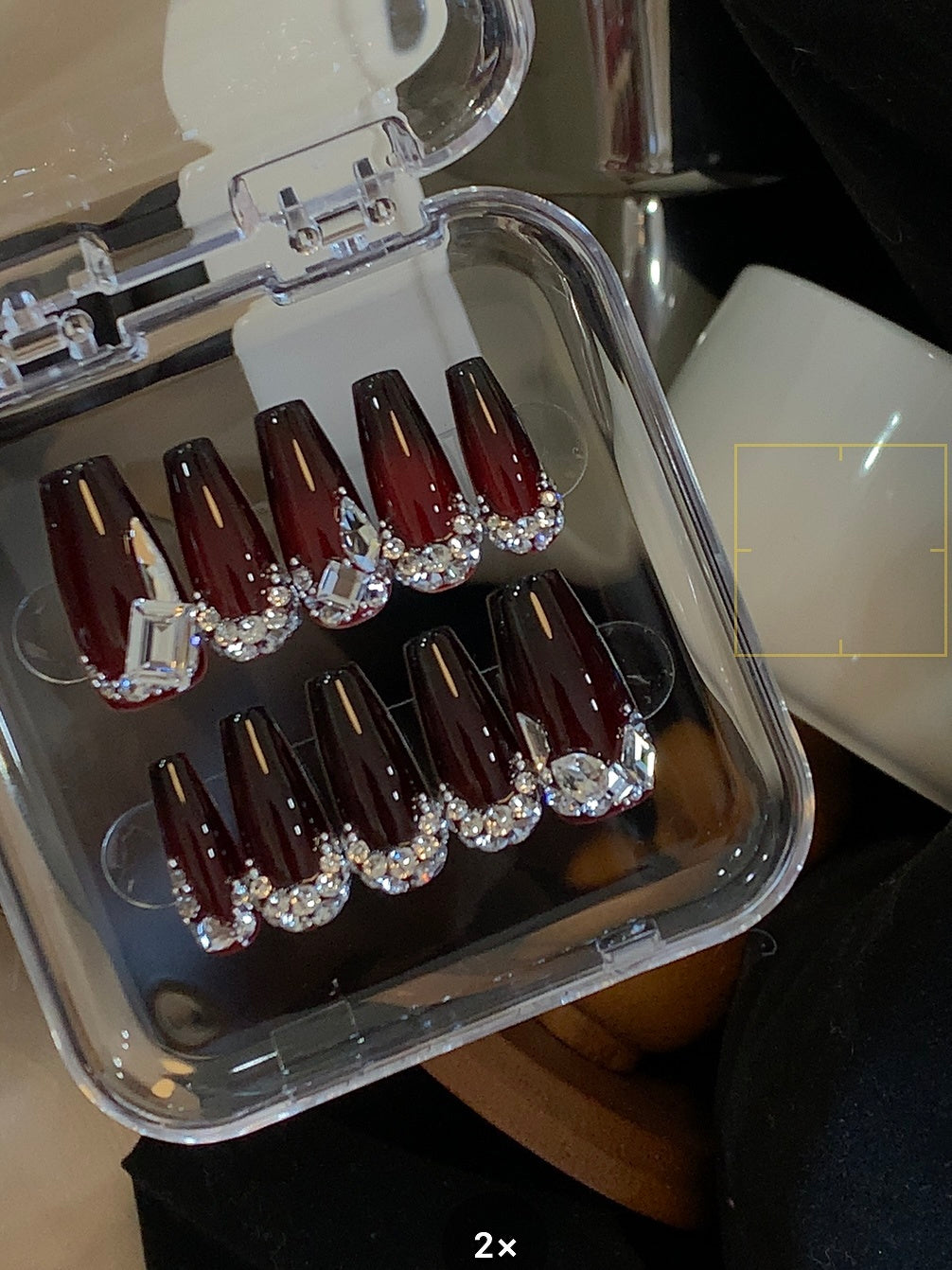 Bloody Castle Red Guokui White Wear Nail Tip Customized