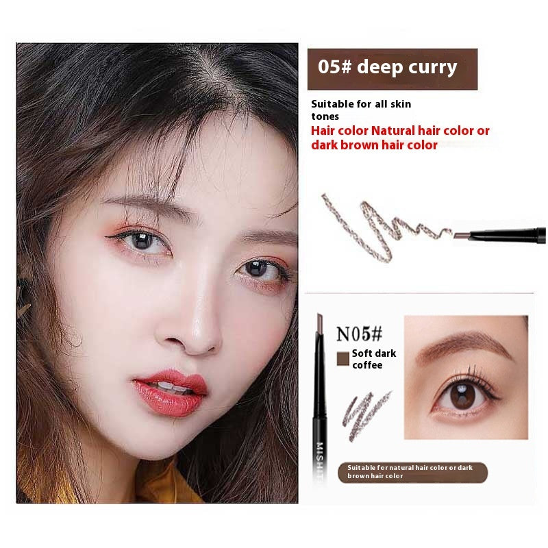 Double-headed Automatically Rotate Eyebrow Pencil Waterproof