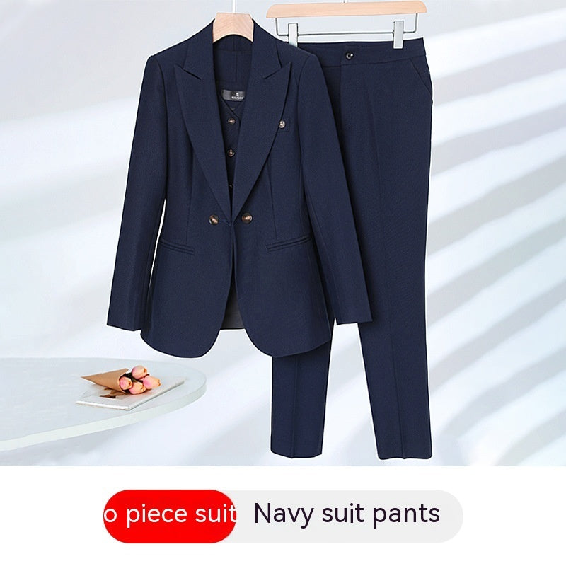 Elegant Outfit Suit Vest Three-piece Suit