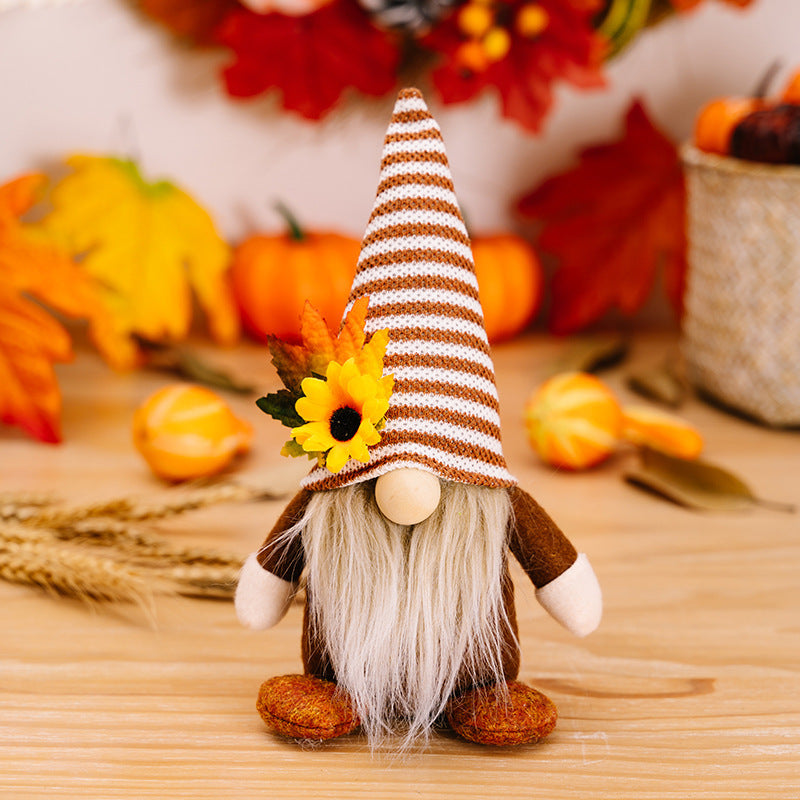 Thanksgiving Decorations Faceless Doll Floor Decoration Harvest Festival