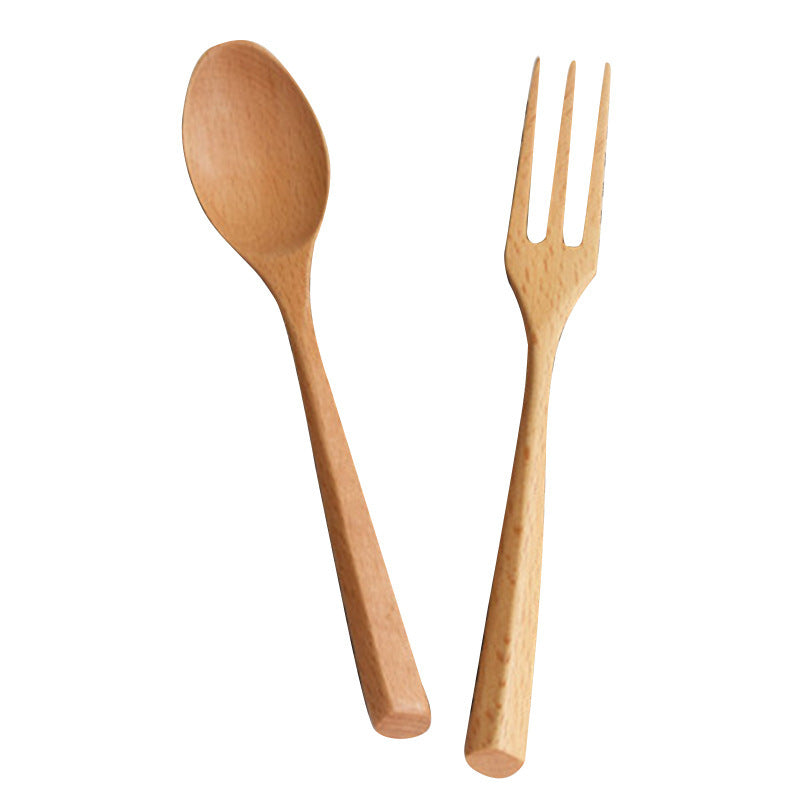 Household Fashion Wooden Spoon Fork Tableware