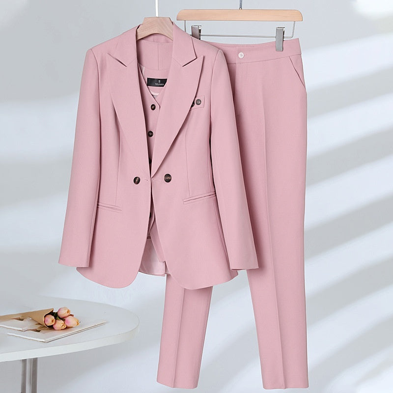 Elegant Outfit Suit Vest Three-piece Suit