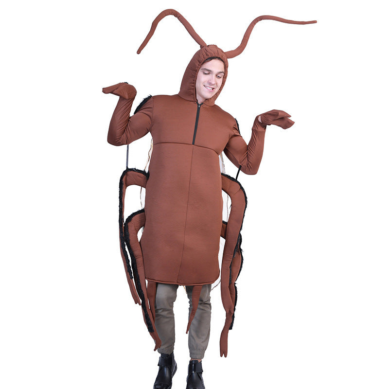 Disfraz de cucaracha de una pieza para Halloween para hombre