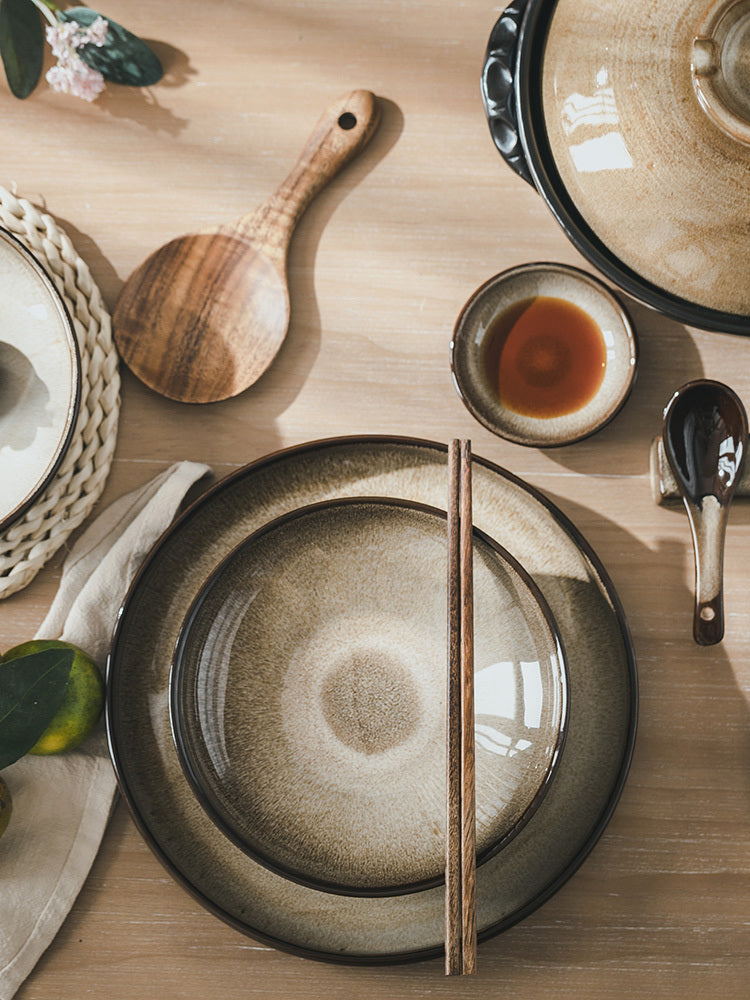 Household Purple Sand Kiln Turned Into Dishes Set