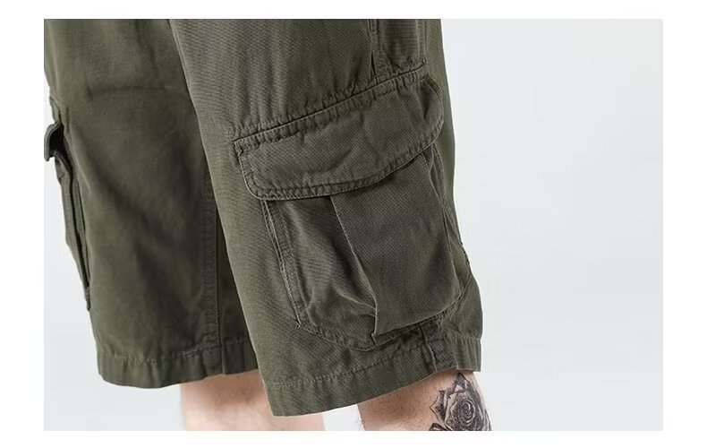 Pantalones cortos de trabajo resistentes al desgaste de estilo americano para hombre