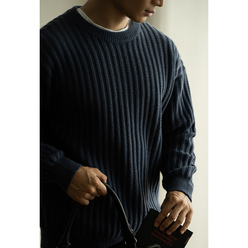 Warm Pullover Round Neck Long Sleeves Sweater