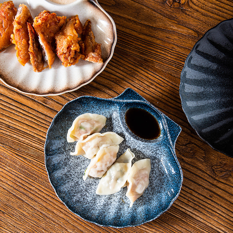 Creative Shell Dinner Plate With Vinegar Dish