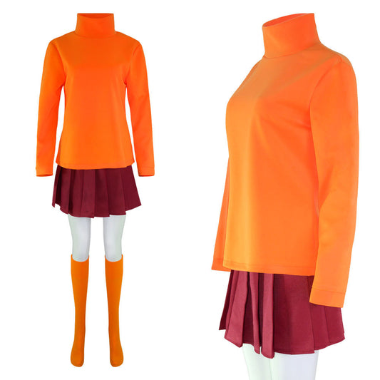 Halloween Character Costume Suit Velma Marie Dinkley - Scooby-Doo