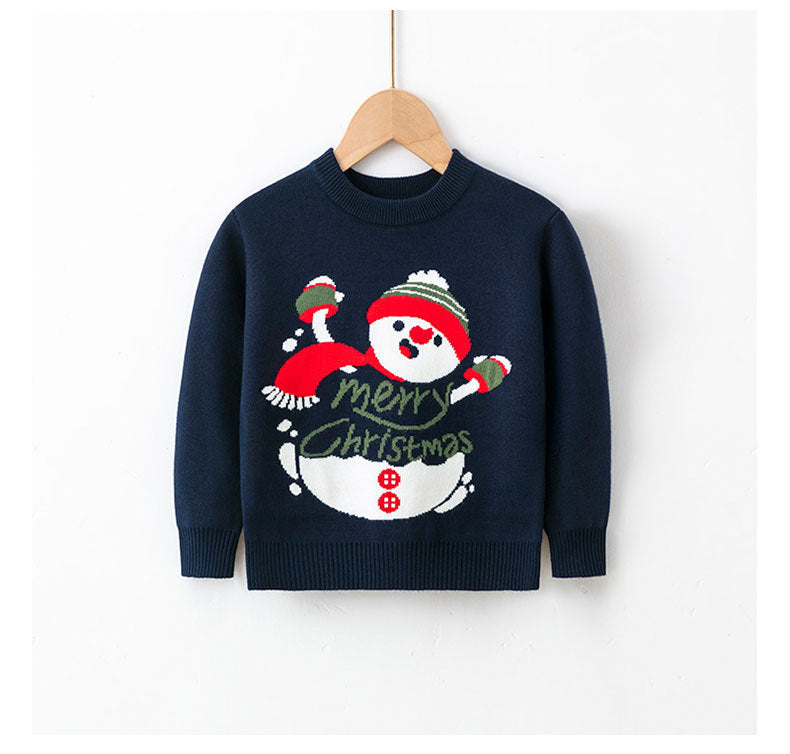 Viscose, Cotton Christmas Sweaters For Children