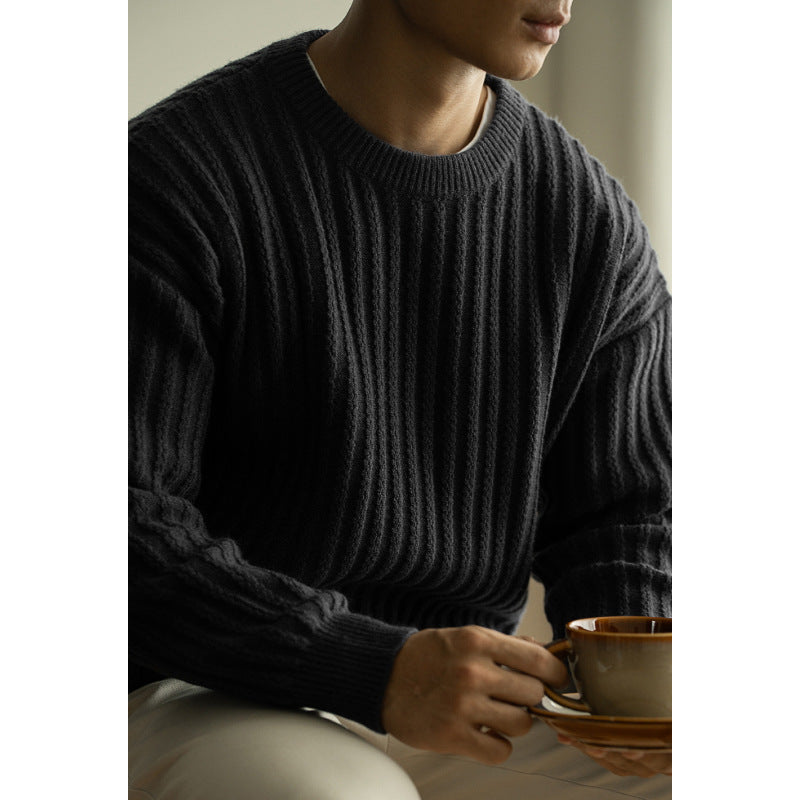 Warm Pullover Round Neck Long Sleeves Sweater