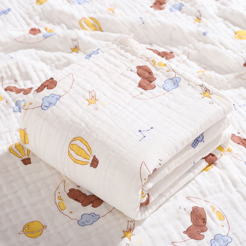 Newborn Baby Printed Pure Cotton Gauze Blanket