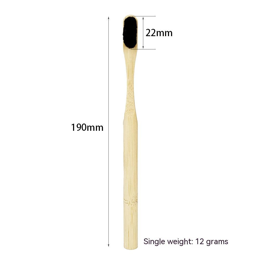 Round Rod Nano Degradable Bamboo Toothbrush