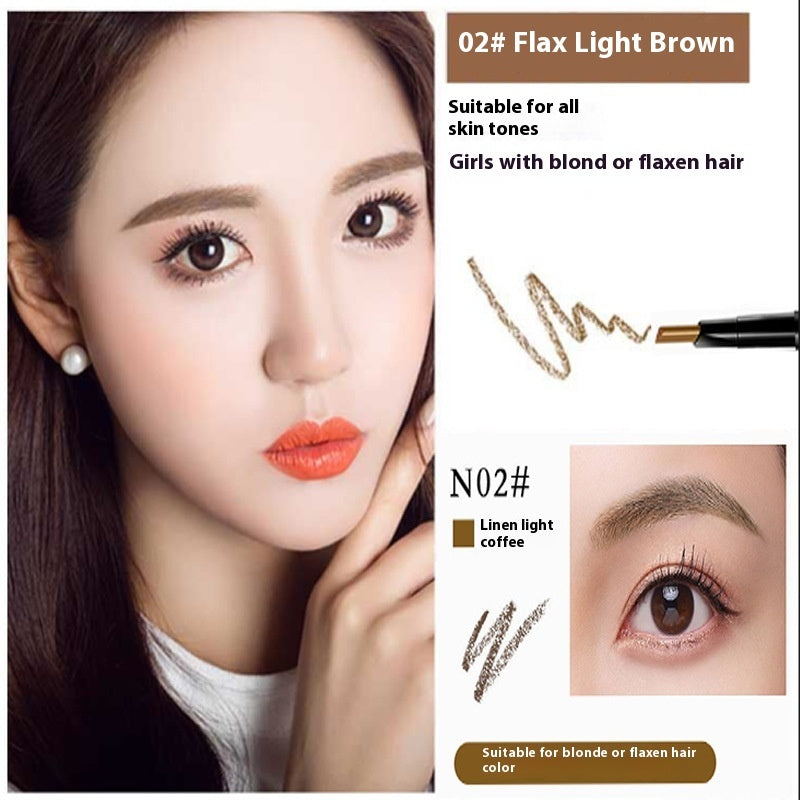 Double-headed Automatically Rotate Eyebrow Pencil Waterproof