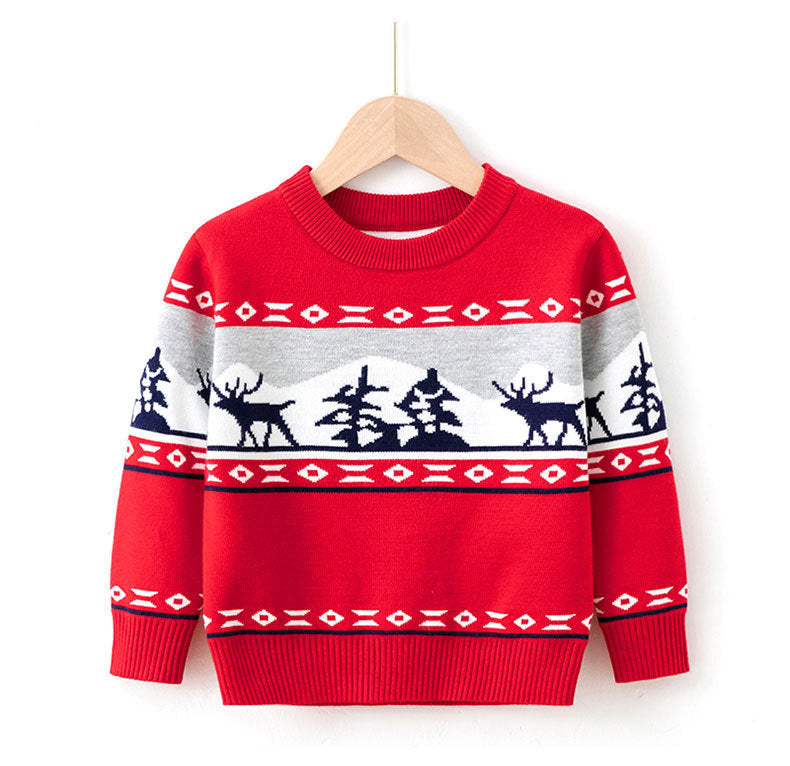 Viscose, Cotton Christmas Sweaters For Children