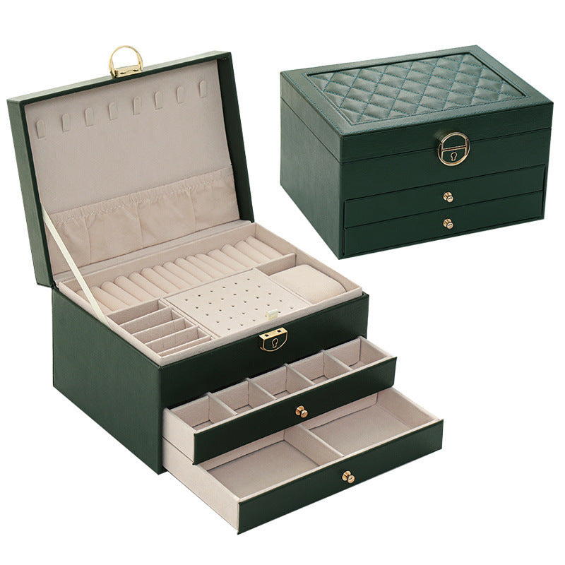 Jewelry Storage Box Portable Large Capacity