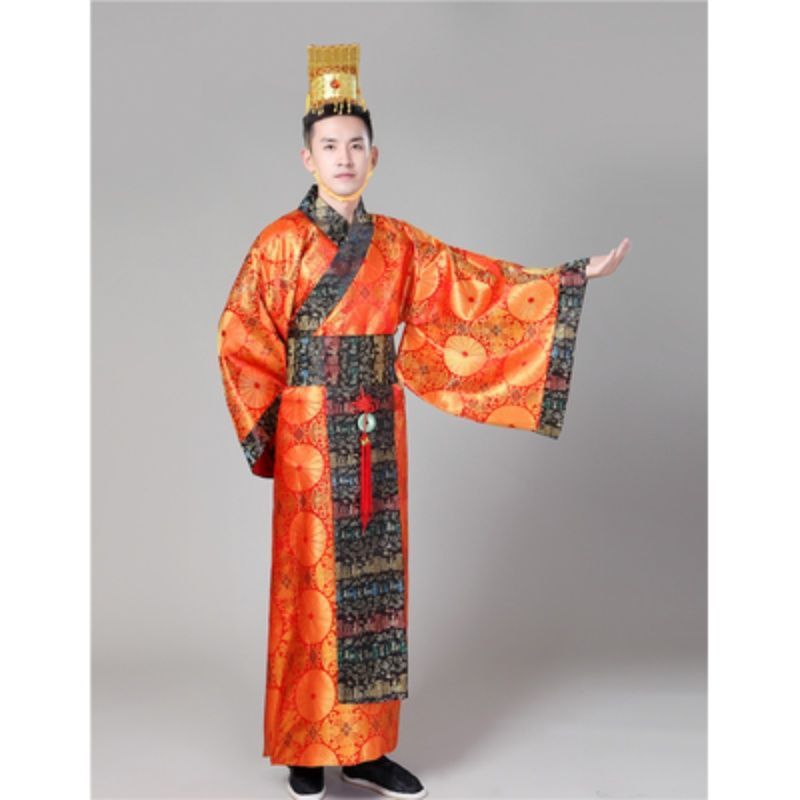 Ancient Costume Of Emperor Of Tang Dynasty Ancient Dragon Robe Of Emperor Wu