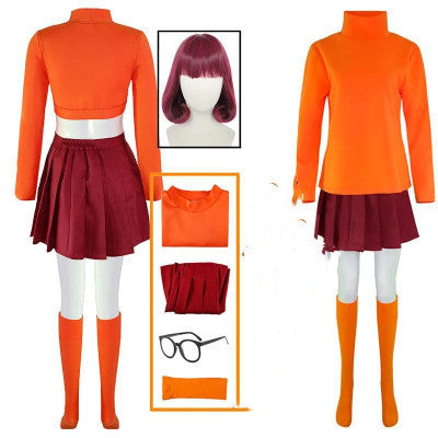 Disfraz de personaje de Halloween Traje Velma Marie Dinkley - Scooby-Doo