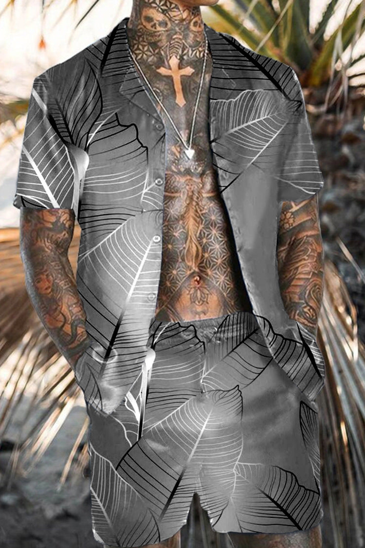 3D Digital Printing Shirt Outfit Men's Suit