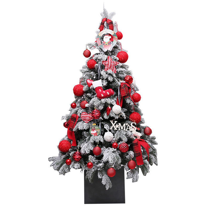 Paquete de árbol de Navidad de nieve de 1,5 m para decoración del hogar