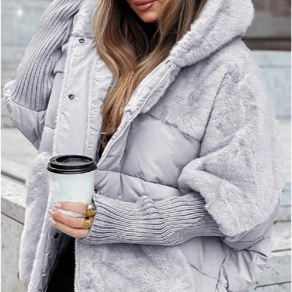 Winter Coat Comfort Chic Long Sleeve Hooded Jacket