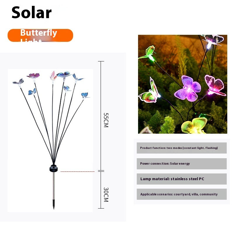 Lámpara de jardín impermeable al aire libre Solar Firefly Villa