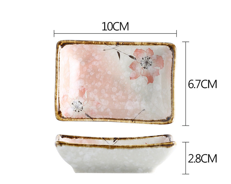 Japanese Style Rectangular Cold Dishes And Tableware Seasoning